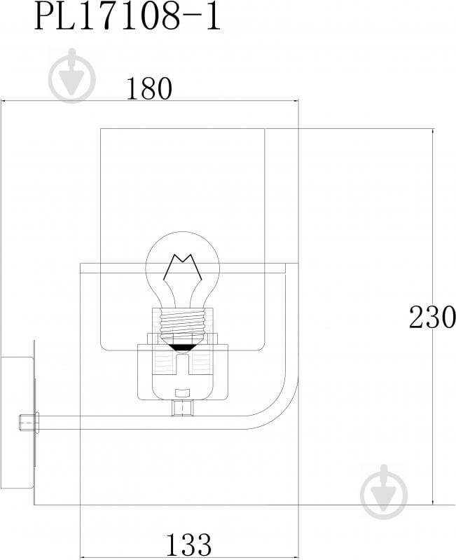 Бра Accento lighting Normandia ALPL-PL17108-1 1x60 Вт E27 венге - фото 4