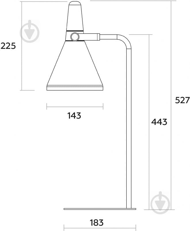 Настольная лампа офисная Eurolamp TLM-2 1xE27 белый - фото 2