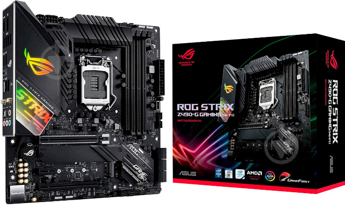 Материнська плата Asus ROG STRIX Z490-G GAMING WI-FI (Socket 1200, Intel Z490, mirco ATX) - фото 8