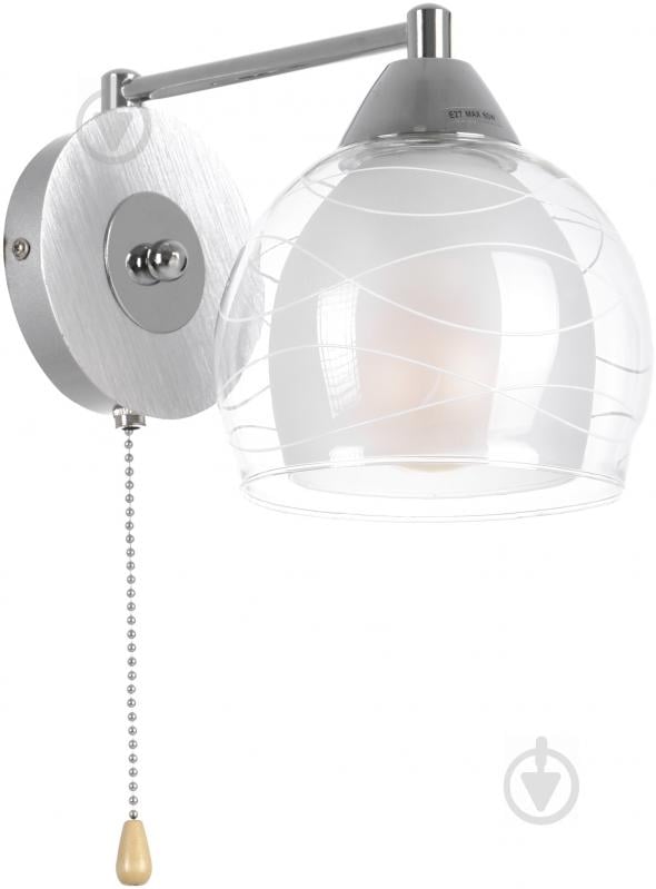 Бра Accento lighting Bordo ALPL-PLE86W-1 1x60 Вт E27 хром - фото 1