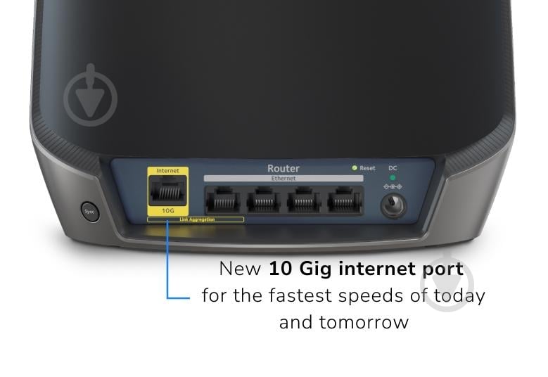 Система Wi-Fi Mesh NETGEAR Orbi RBK862SB AX6000 2 модеми чорний (RBK862SB-100EUS) - фото 2