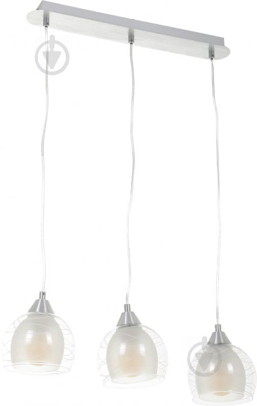 Підвіс Accento lighting Bordo ALPL-PLE85-3 3x60 Вт E27 хром - фото 1