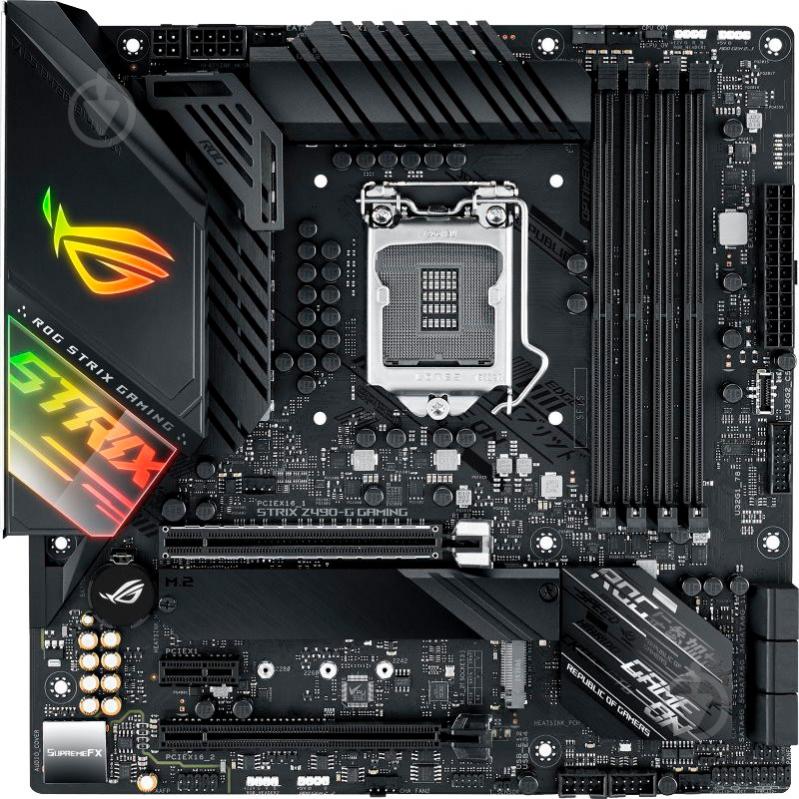 Материнская плата Asus ROG STRIX Z490-G GAMING (Socket 1200, Intel Z490, mirco ATX) - фото 1