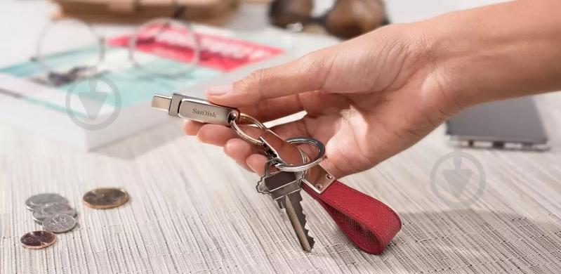 Флеш-память SanDisk Dual Drive Luxe 128 ГБ USB 3.2 Gen. 1 USB Type-C silver (SDDDC4-128G-G46) - фото 6 Флеш-память SanDisk Dual Drive Luxe 128 ГБ USB 3.2 Gen. 1 USB Type-C silver (SDDDC4-128G-G46) - фото 6