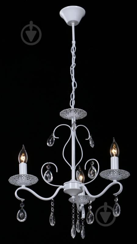 Люстра потолочная Accento lighting Louvre ALPL-PL39202-3 3x40 Вт E14 белый - фото 2