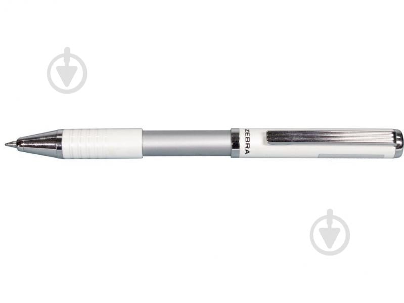 Ручка подарочная ZEBRA SL-F1 синяя РШ Slide белый с футляром - фото 1 Ручка подарочная ZEBRA SL-F1 синяя РШ Slide белый с футляром - фото 1