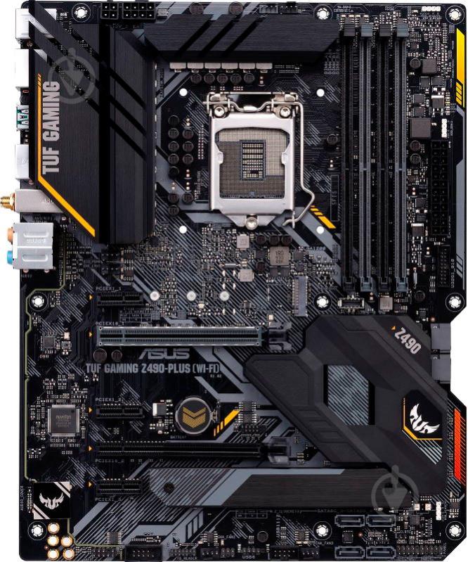 Материнська плата Asus TUF GAMING Z490-PLUS (Socket 1200, Intel Z490, ATX) - фото 1