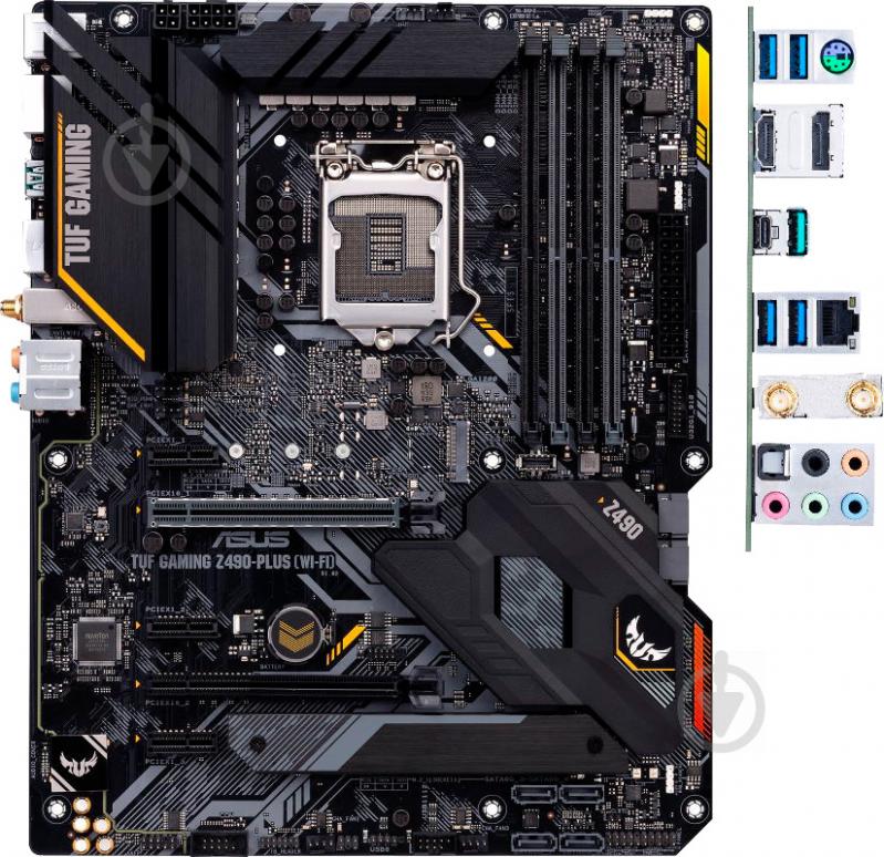 Материнська плата Asus TUF GAMING Z490-PLUS (Socket 1200, Intel Z490, ATX) - фото 4