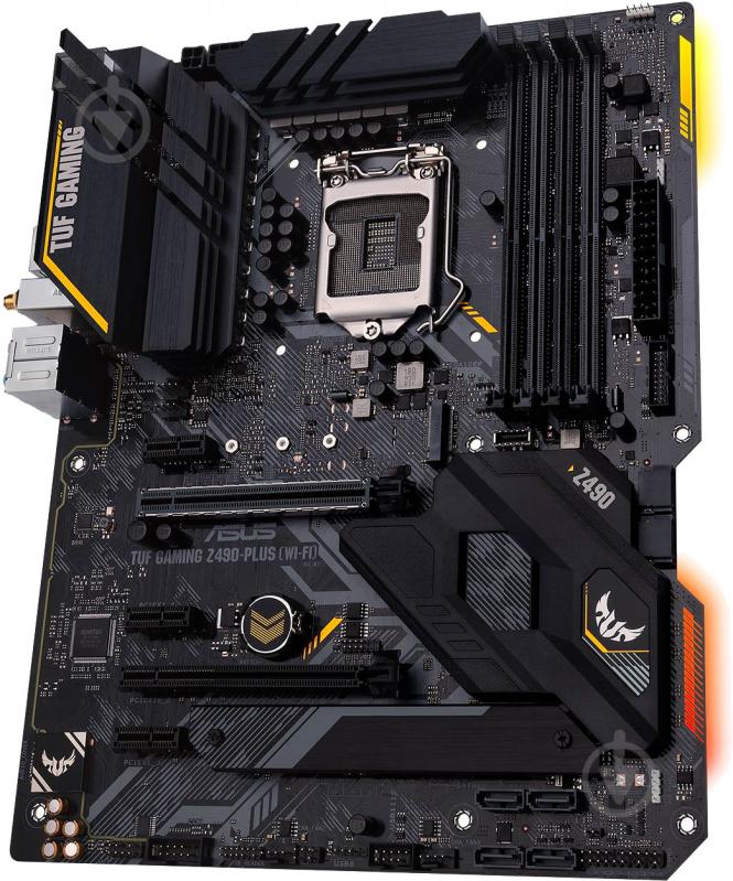 Материнська плата Asus TUF GAMING Z490-PLUS (Socket 1200, Intel Z490, ATX) - фото 2