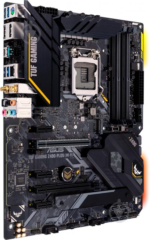 Материнська плата Asus TUF GAMING Z490-PLUS (Socket 1200, Intel Z490, ATX) - фото 3