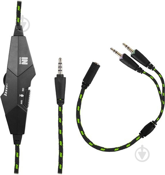 Гарнитура Gemix N20 black/green (4300107) - фото 4 Гарнитура Gemix N20 black/green (4300107) - фото 4