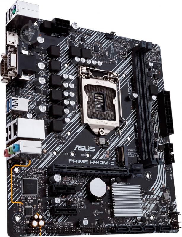 Материнська плата Asus PRIME H410M-D (Socket 1200, Intel H410, mirco ATX) - фото 3