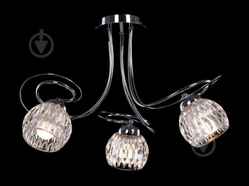 Люстра стельова Accento lighting Marseille ALPL-PL39206-3 3x40 Вт E14 хром - фото 2