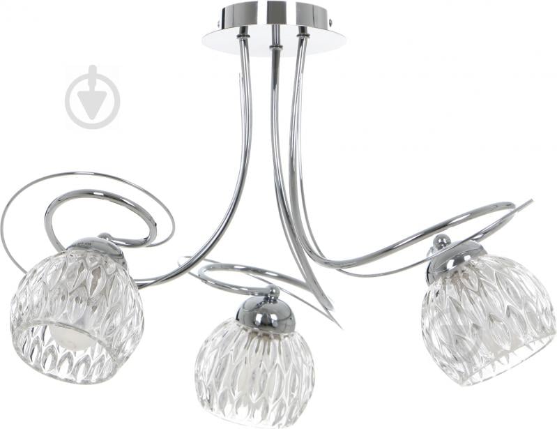 Люстра стельова Accento lighting Marseille ALPL-PL39206-3 3x40 Вт E14 хром - фото 1