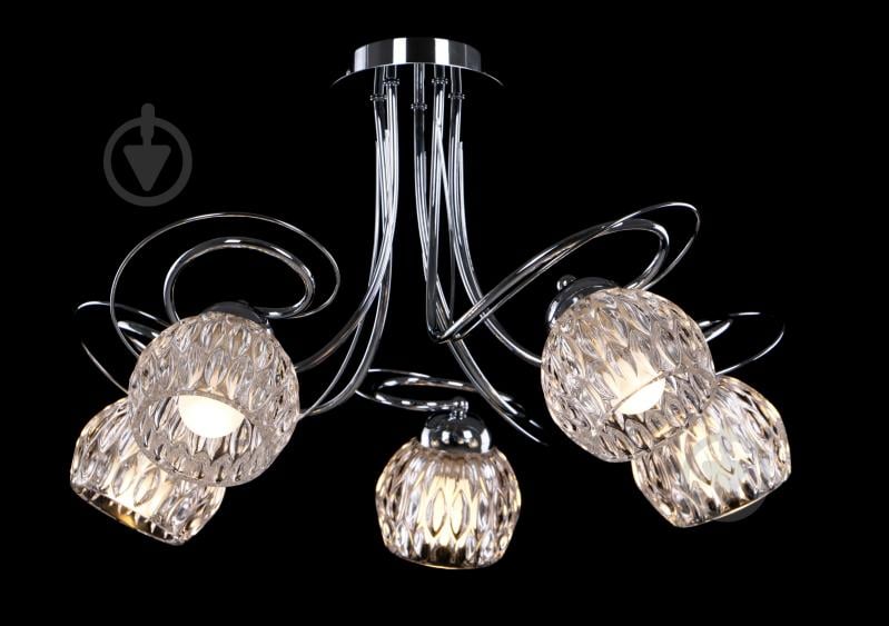 Люстра стельова Accento lighting Marseille ALPL-PL39206-5 5x40 Вт E14 хром - фото 2