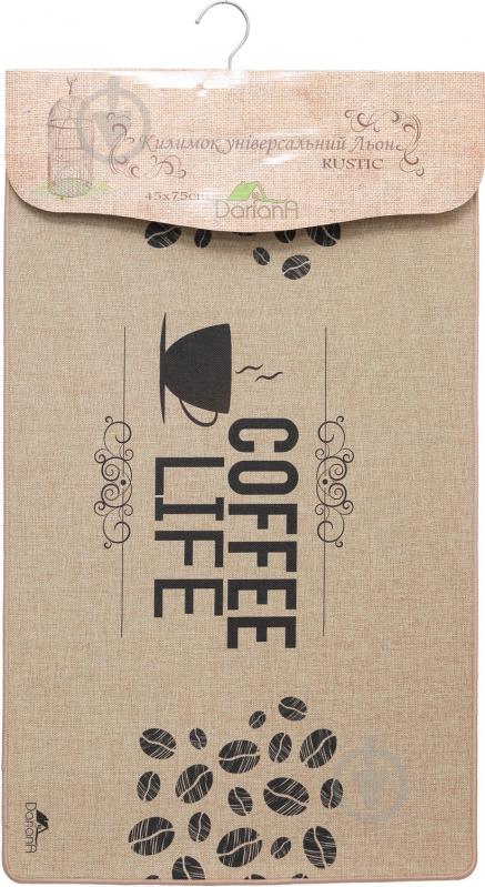 Коврик Лен Coffee life 5635 45x75 см - фото 4 Коврик Лен Coffee life 5635 45x75 см - фото 4
