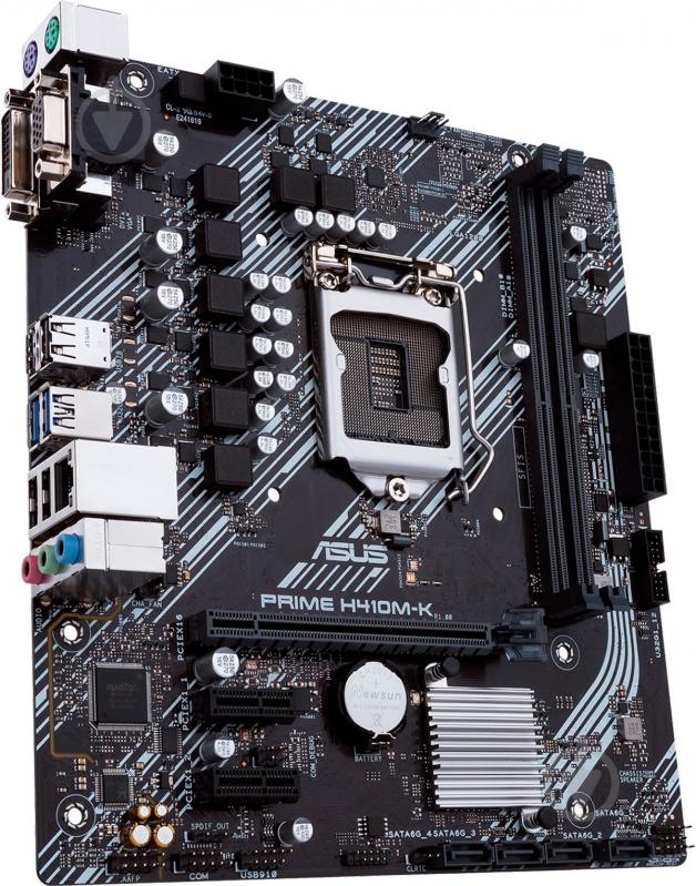 Материнська плата Asus PRIME H410M-K (Socket 1200, Intel H410, mirco ATX) - фото 3