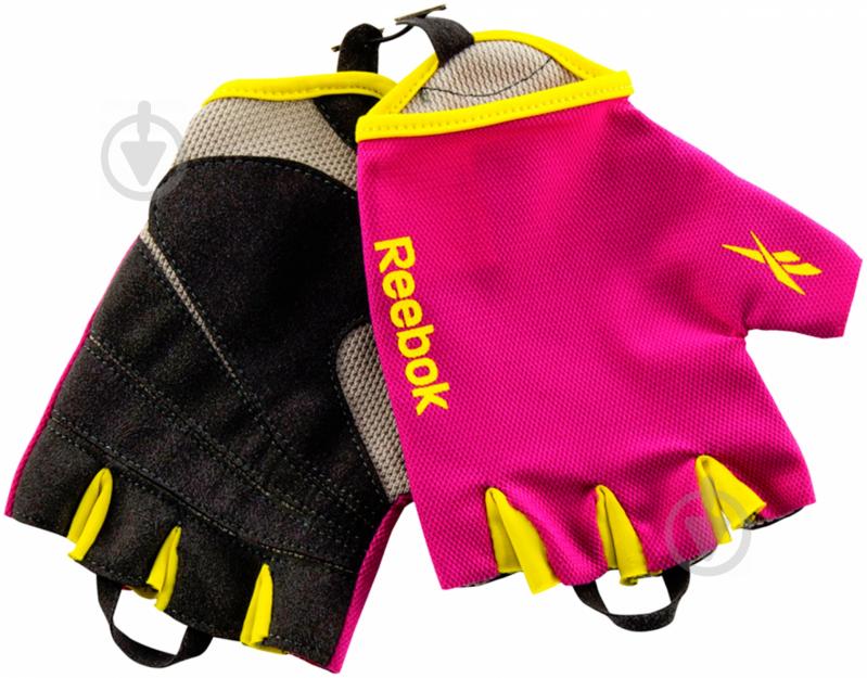 Рукавички для фітнесу Reebok RAGL-11133MG р. M рожевий - фото 1