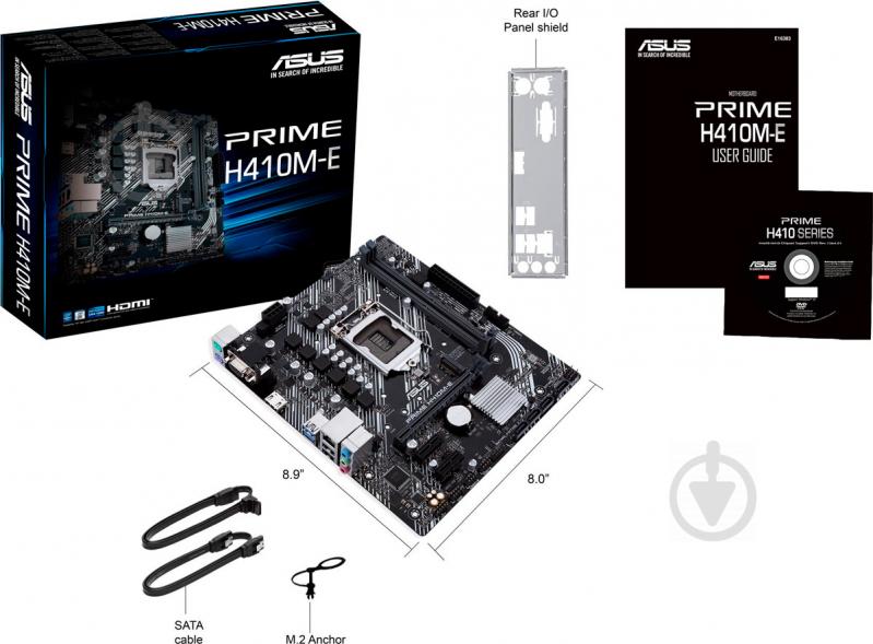 Материнська плата Asus PRIME H410M-E (Socket 1200, Intel H410, micro ATX) - фото 6