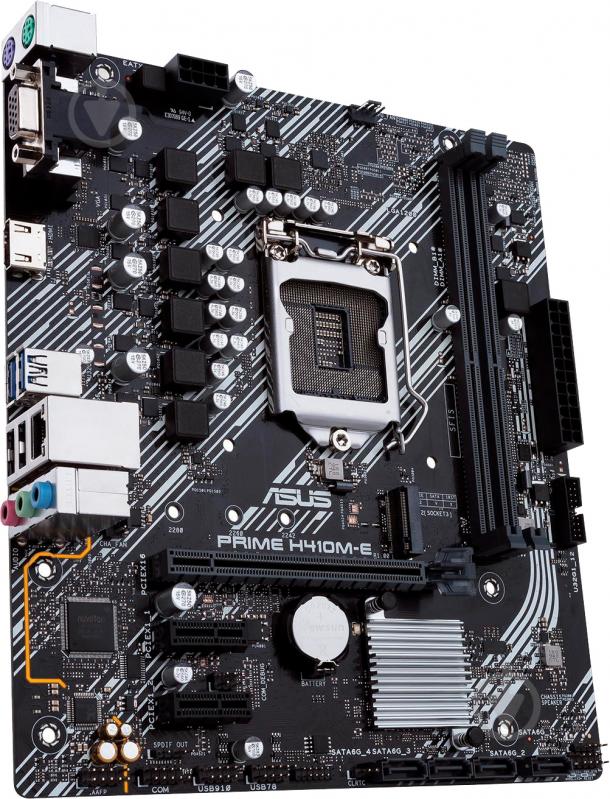 Материнська плата Asus PRIME H410M-E (Socket 1200, Intel H410, micro ATX) - фото 2