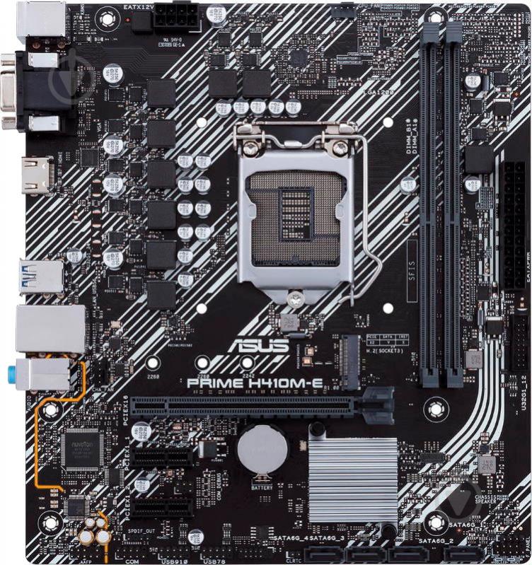 Материнська плата Asus PRIME H410M-E (Socket 1200, Intel H410, micro ATX) - фото 4