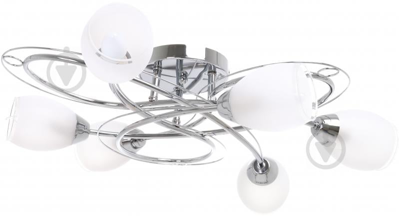 Світильник стельовий Accento lighting Dijon 60 Вт E14 хром - фото 1