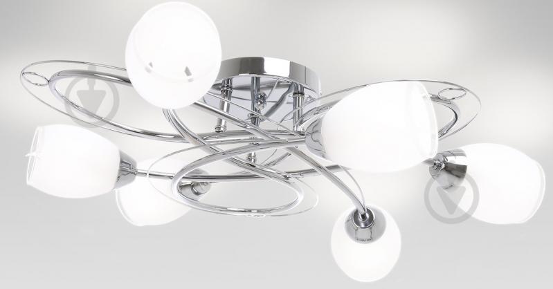 Світильник стельовий Accento lighting Dijon 60 Вт E14 хром - фото 3