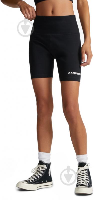 Велосипедки Converse WORDMARK BIKE SHORT 10024539-001 р. M черный - фото 1