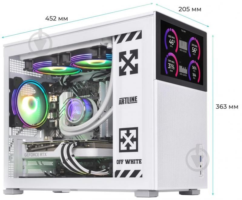 Компьютер Artline Gaming D31WHITE (D31Whitev14Win) white - фото 8