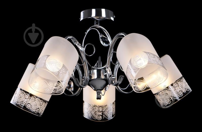 Люстра потолочная Accento lighting Eiffel ALPL-PL2015-5 5x40 Вт E14 хром - фото 2