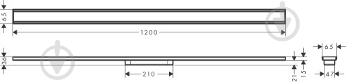 Душевой трап Hansgrohe RAINDRAIN ORIGINAL 1200 мм 56201800 - фото 6