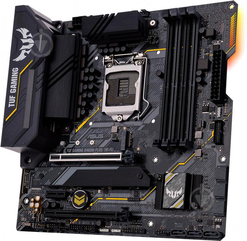 Материнська плата Asus TUF GAMING B460M-PLUS (Socket 1200, Intel B460, mirco ATX) - фото 3