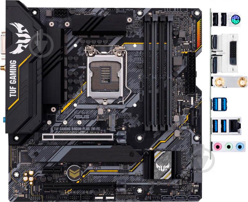 Материнська плата Asus TUF GAMING B460M-PLUS (Socket 1200, Intel B460, mirco ATX) - фото 5