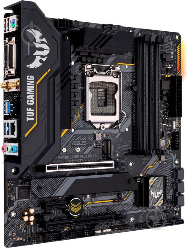 Материнська плата Asus TUF GAMING B460M-PLUS (Socket 1200, Intel B460, mirco ATX) - фото 2