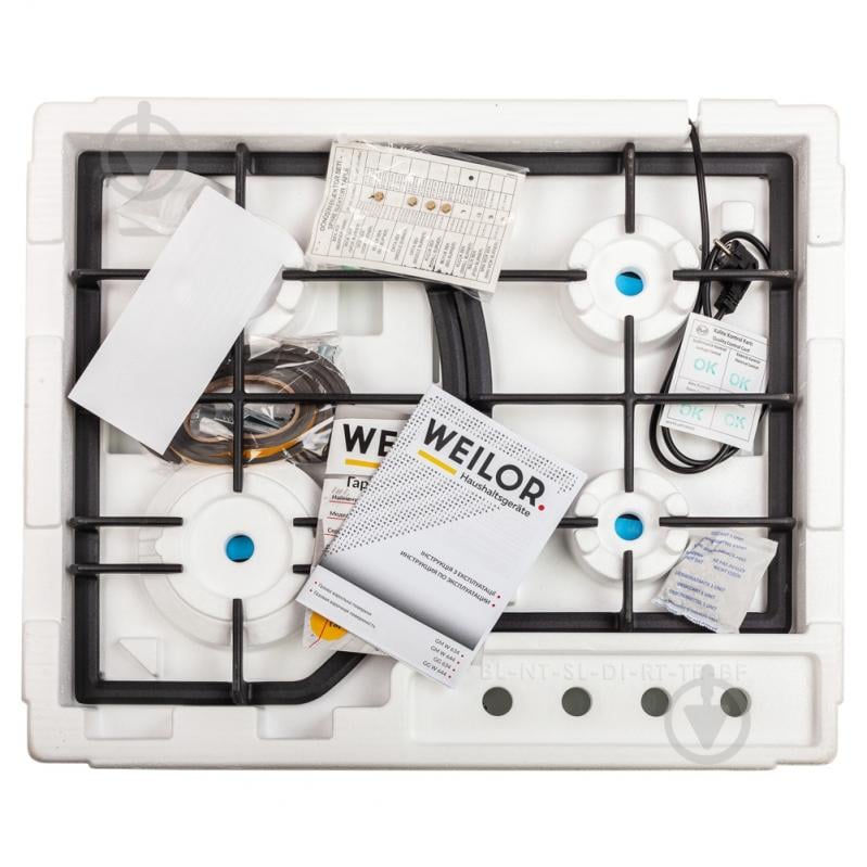 Варочная поверхность газовая WEILOR GM W 644 WH - фото 9