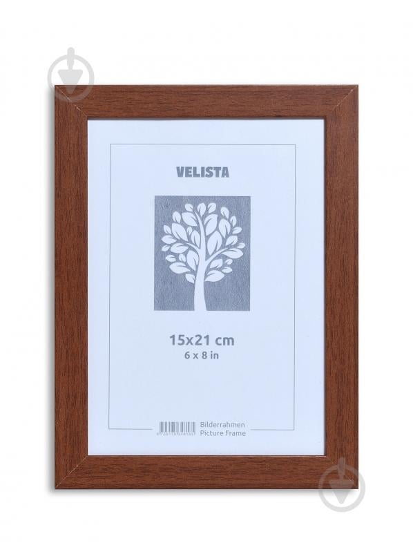 Рамка для фотографії з оргсклом Velista 20BW-863195v 1 фото 15x21 см коричневий - фото 1