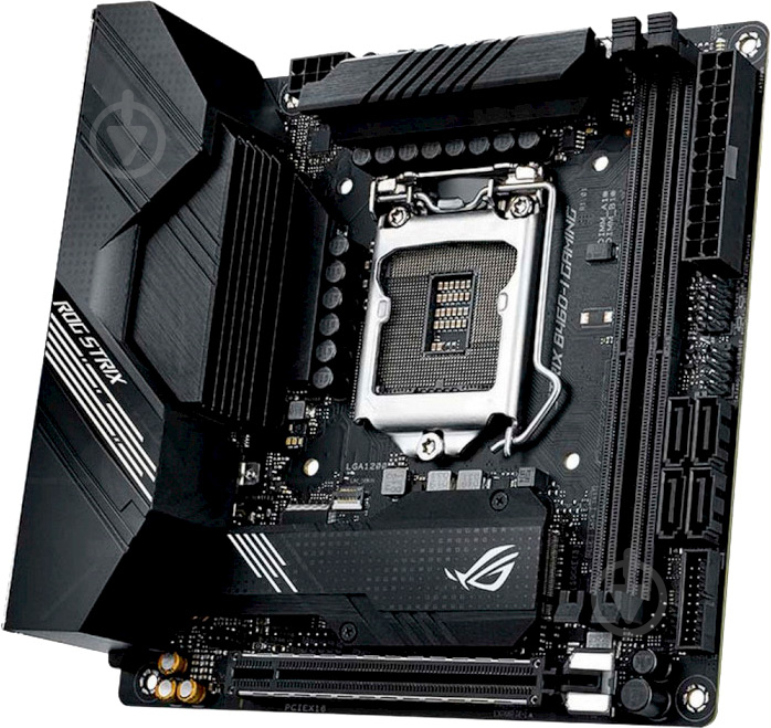 Материнська плата Asus ROG STRIX B460-I GAMING (Socket 1200, Intel B460, mini ITX) - фото 2