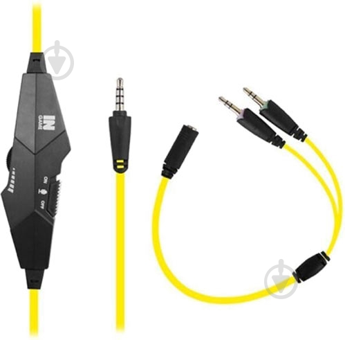 Гарнитура Gemix N4 black/yellow (4300110) - фото 4