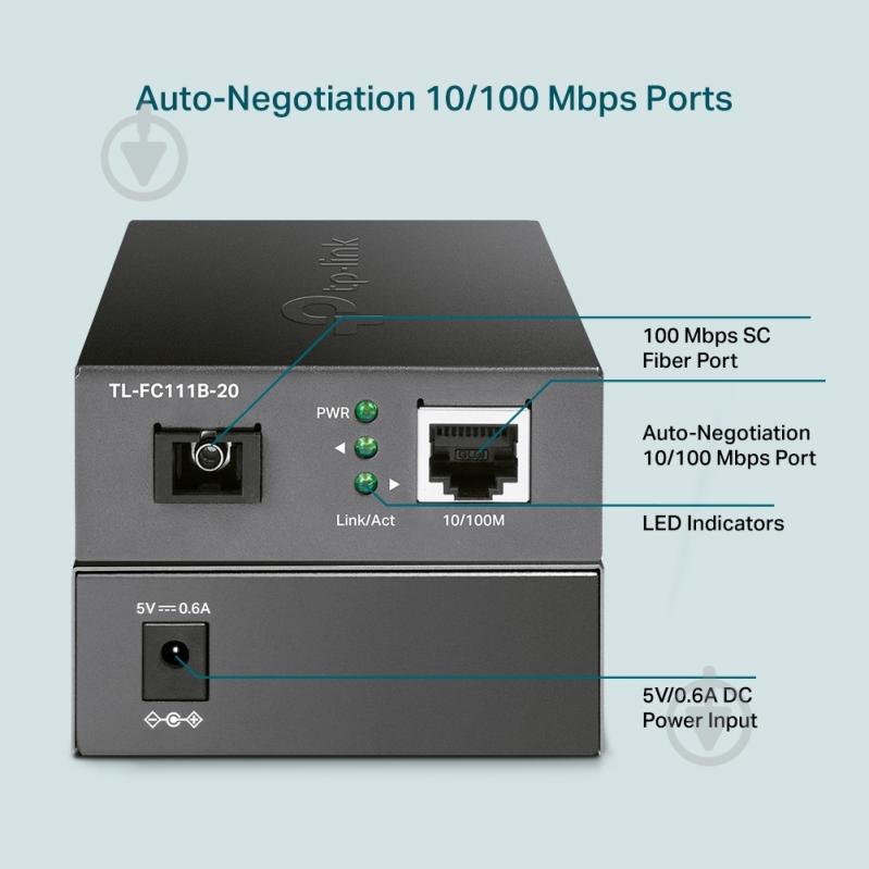 Медиаконвертер TP-Link FC111B-20 - фото 3 Медиаконвертер TP-Link FC111B-20 - фото 3