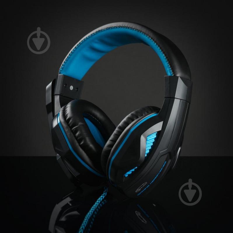 Гарнитура Gemix W-360 black/blue (W-360 Black/Blue) - фото 9