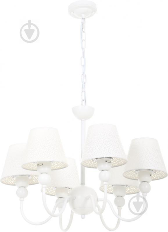 Люстра стельова Accento lighting Toledo 6x40 Вт E27 білий - фото 1