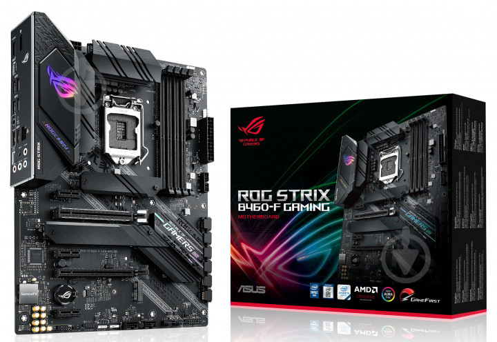 Материнская плата Asus ROG STRIX B460-F GAMING (Socket 1200, Intel B460, ATX) - фото 7