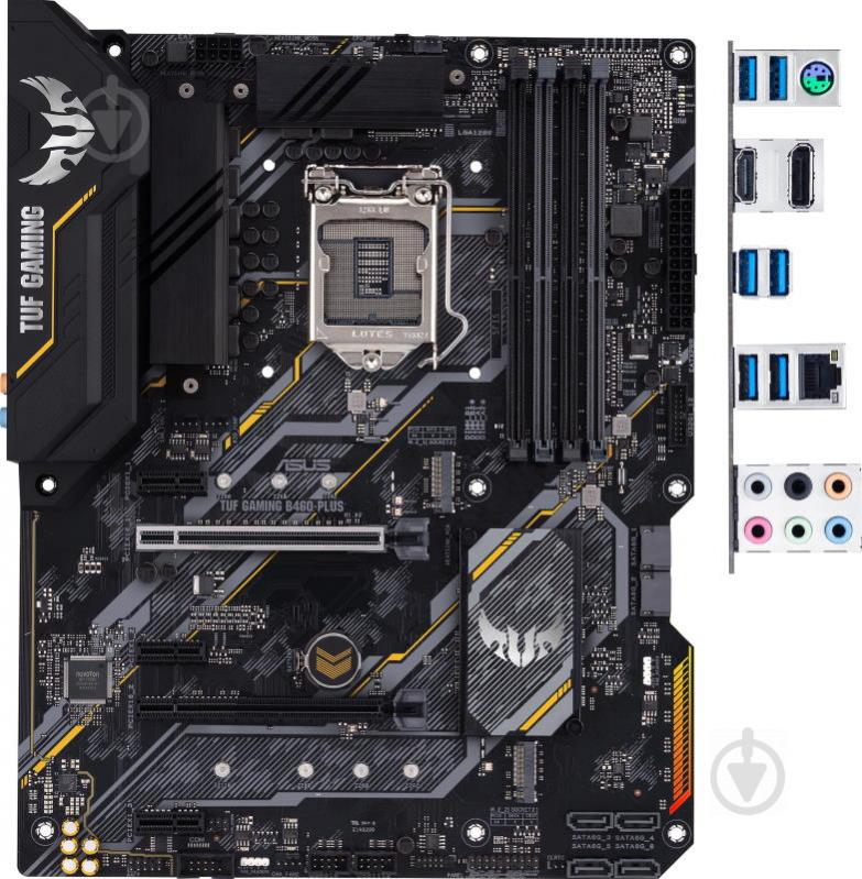 Материнська плата Asus TUF GAMING B460-PLUS (Socket 1200, Intel B460, ATX) - фото 1