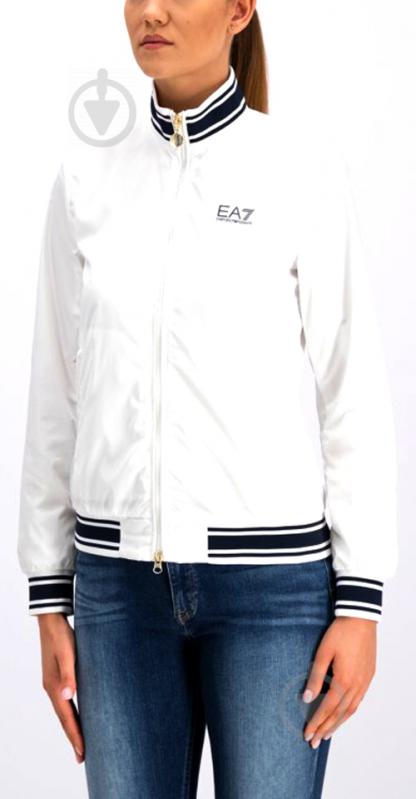 Ветровка женская демисезонная EA7 TESSUTO BOMBER JACKET 3GTB02-TN18Z-1100 р.L белая - фото 2