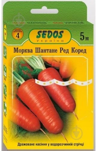 Насіння Sedos морква Шантане ред кор на стрічці 5 м (2210858271011,48) - фото 1 Насіння Sedos морква Шантане ред кор на стрічці 5 м (2210858271011,48) - фото 1