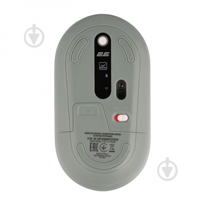 Мышка 2E MF300 Pets Dogs Silent WL BT green (2E-MF300WPETSGN) - фото 2 Мышка 2E MF300 Pets Dogs Silent WL BT green (2E-MF300WPETSGN) - фото 2