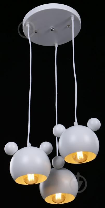 Підвіс Accento lighting Micky 3x40 Вт E27 білий - фото 2