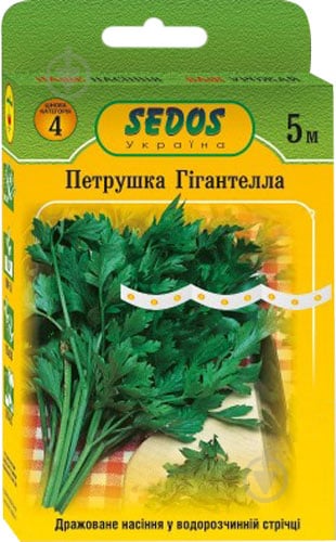 Насіння петрушка листова Гігантелла на стрічці 5 м - фото 1