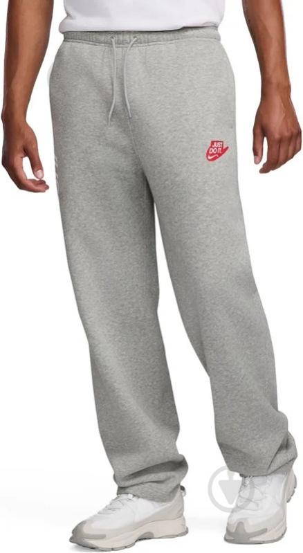 Брюки Nike M NK CLUB BB OH PANT JDI IO9623-063 р. 2XL серый - фото 1