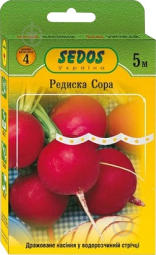 Насіння редиска Сора на стрічці 5 м - фото 1